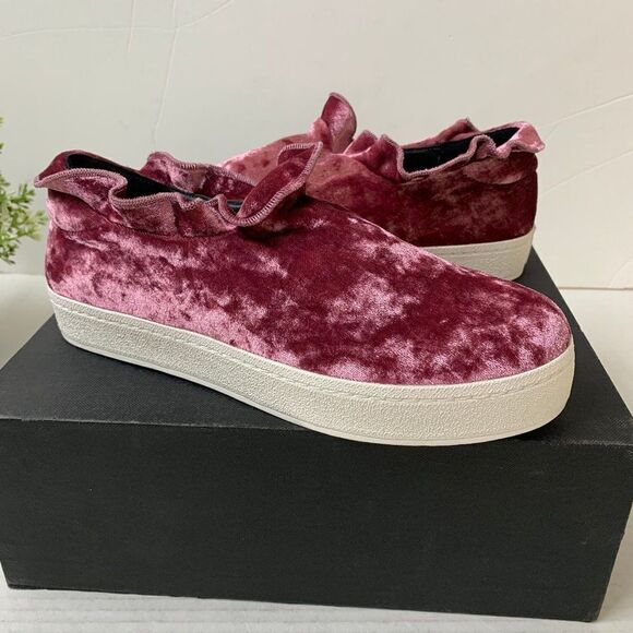 Opening Ceremony Didi Velvet Ruffle Sneaker Pink - Picture 3 of 12